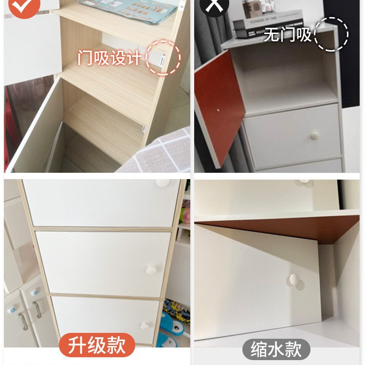 Pecho de cajones armario de almacenamiento de dormitorio armario de pared Luz de madera de lujo simple moderno dormitorio principal mesita de noche cajón gabinete