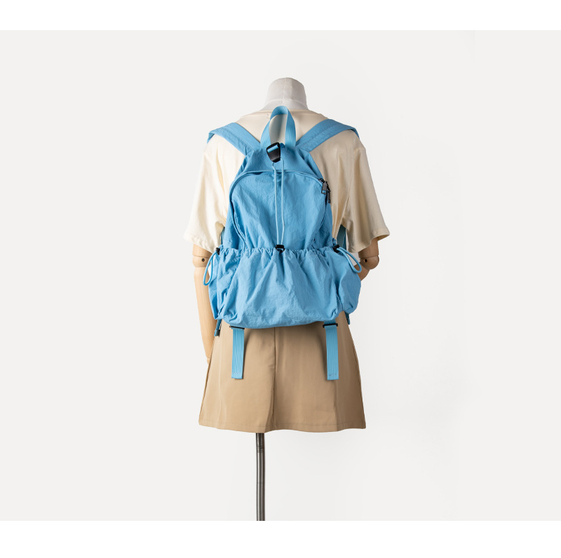 2024 Sommer neuer koreanischer Nischenrucksack mit großer Kapazität und gefaltetem, leichtem Nylon-Freizeit-Pendler-Reiserucksack_voghion.com