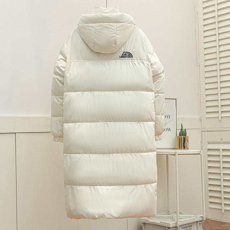 Women's Winter Coat Thickened Cotton Hooded Long Warm Jacket_voghion.com