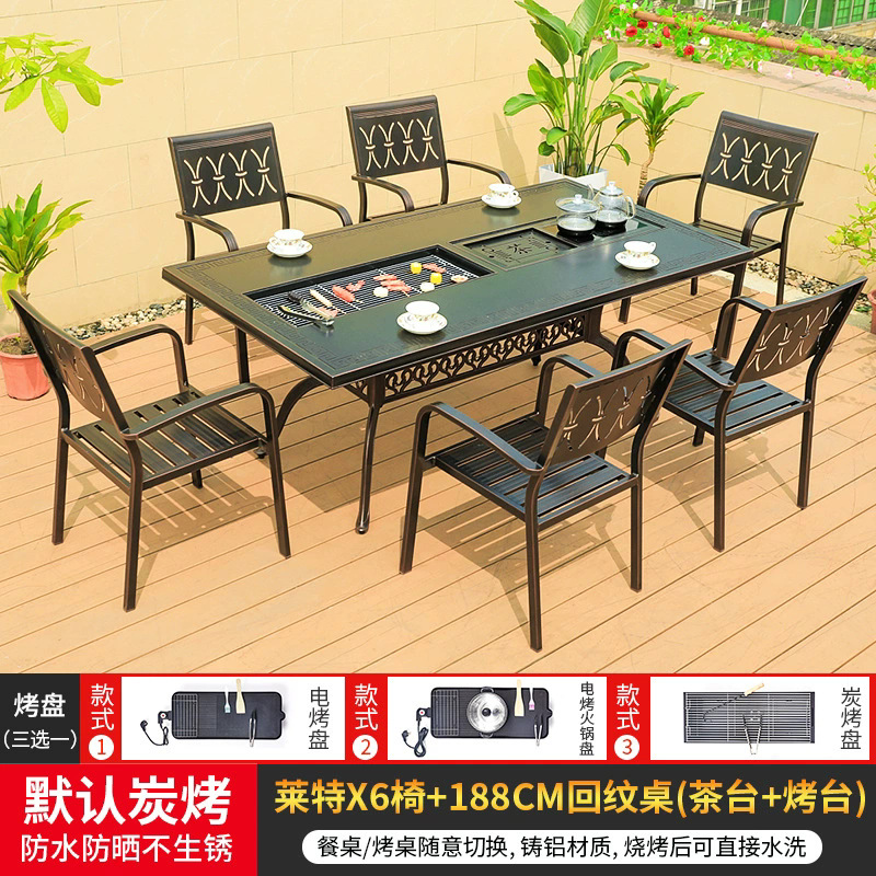 Silla LiteX6 + mesa de estampado de 188CM (mesa de té + mesa de tostada)
