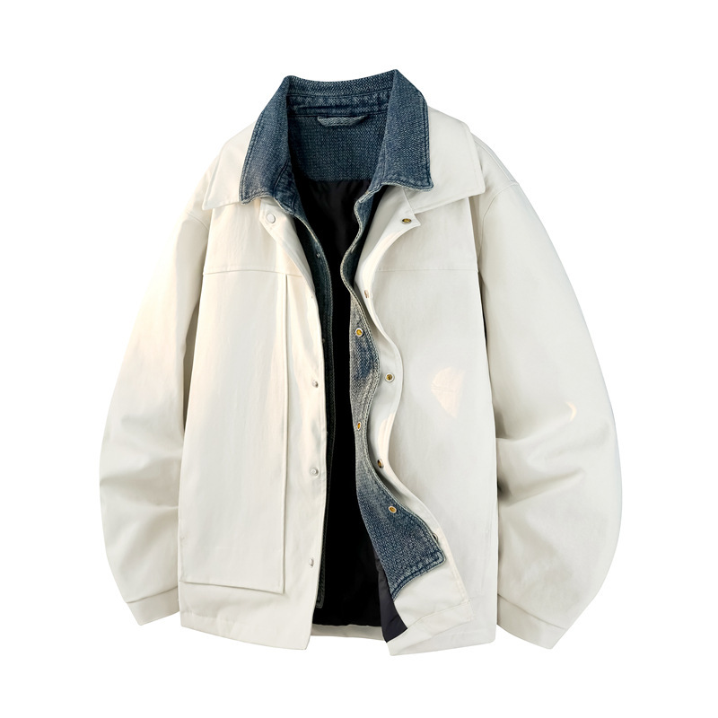90% White Duck down Printable Logo Fake Two-Piece down Jacket for Men Winter Loose Lapel Casual Winter Jacket for Men 90% White Duck down Printable Logo Fake Two-Piece down Jacket for Men Winter Loose Lapel Casual Winter Jacket for Men