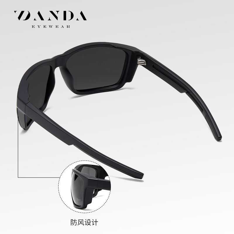 Nuevas gafas de sol polarizadas S16108 protector solar para exteriores Gafas de sol para hombres de conducción Gafas de sol de marco cuadrado de tiro callejero de moda