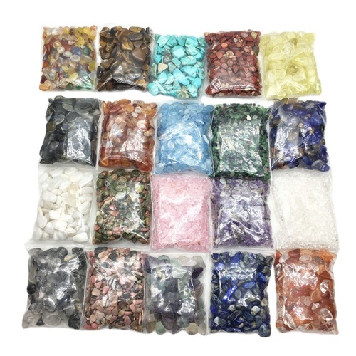 Wholesale natural crystal gravel, amethyst, white crystal, pink crystal, demagnetization stone, purification raw stone granule, crystal crafts