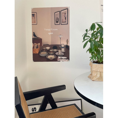 French-style dining table corner [ins wall sticker] bedroom room decoration painting arrangement wall poster