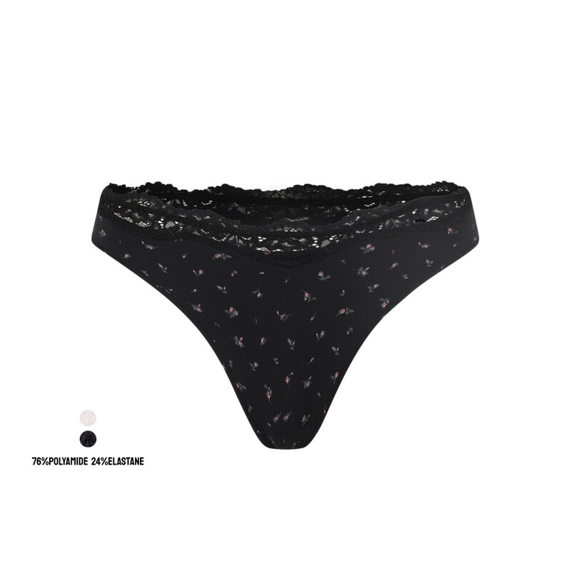 Lacedippedthong Lace-Trimmed Thong Kardashian Underwear Skim* Same Style Shapewear