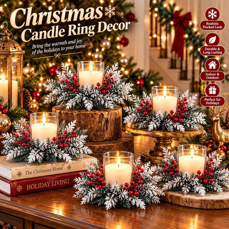 Amazon Artificial Pine Needle Red Berry Christmas Wreath, Cross-Border American-Style Door Hanging Decoration, Festive Atmosphere Window Ornament Amazon Artificial Pine Needle Red Berry Christmas Wreath, Cross-Border American-Style Door Hanging Decoration, Festive Atmosphere Window Ornament