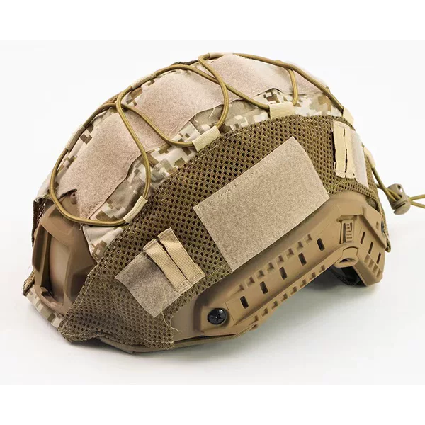 Outdoor tactical FAST helmet cloth camouflage helmet cover elastic rope camouflage CS Russian tactical helmet cover equipment