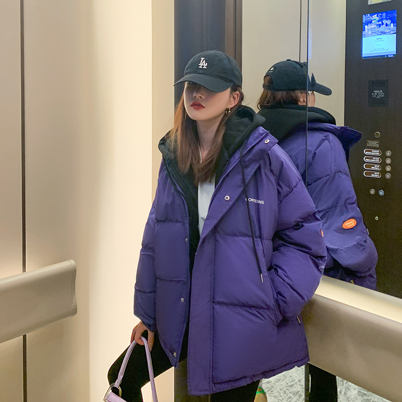Invierno 2023 nuevo estilo coreano falso de dos piezas de algodón grueso ropa de moda de algodón de mujer pan largo chaqueta de algodón