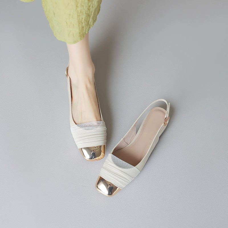 Summer fashionable sandals made of soft leather