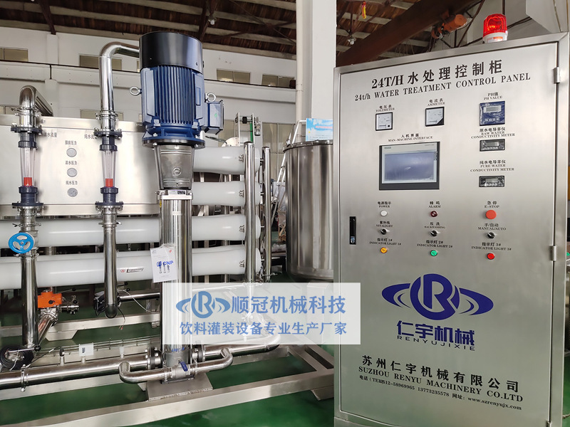 24T大型纯净水RO反渗透系统 专业定制水处理设备