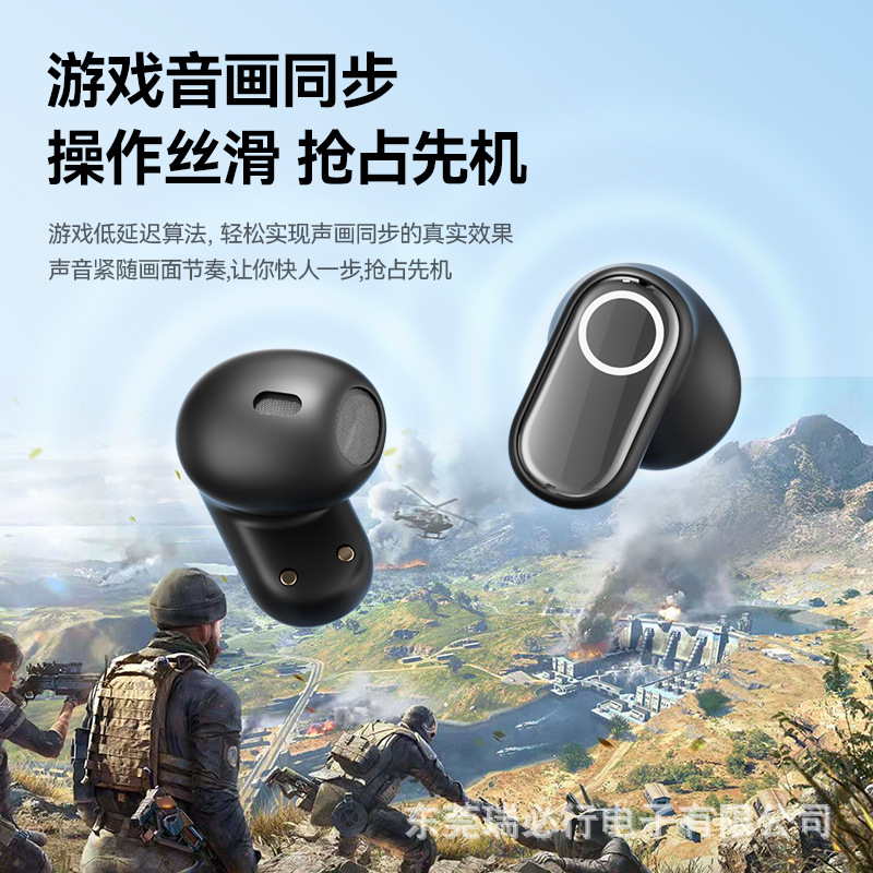 Amazon grenzüberschreitende Bluetooth-Kopfhörer Kurzbügel In-Ear hochwertige hochwertige Geräuschunterdrückung Kopfhörer elektrolytisch beschichtet digitales Display - 5