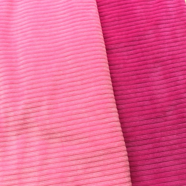 荧光涤氨纶7x2抽条天鹅绒弹力坑条灯芯绒抽条仿棉绒天鹅绒布面料