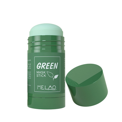 MELAO Cross-border Solid Mud Mask Stick Mask Powder is applied to remove grease and blackheads. Green Tea Eggplant Mud Mask Stick