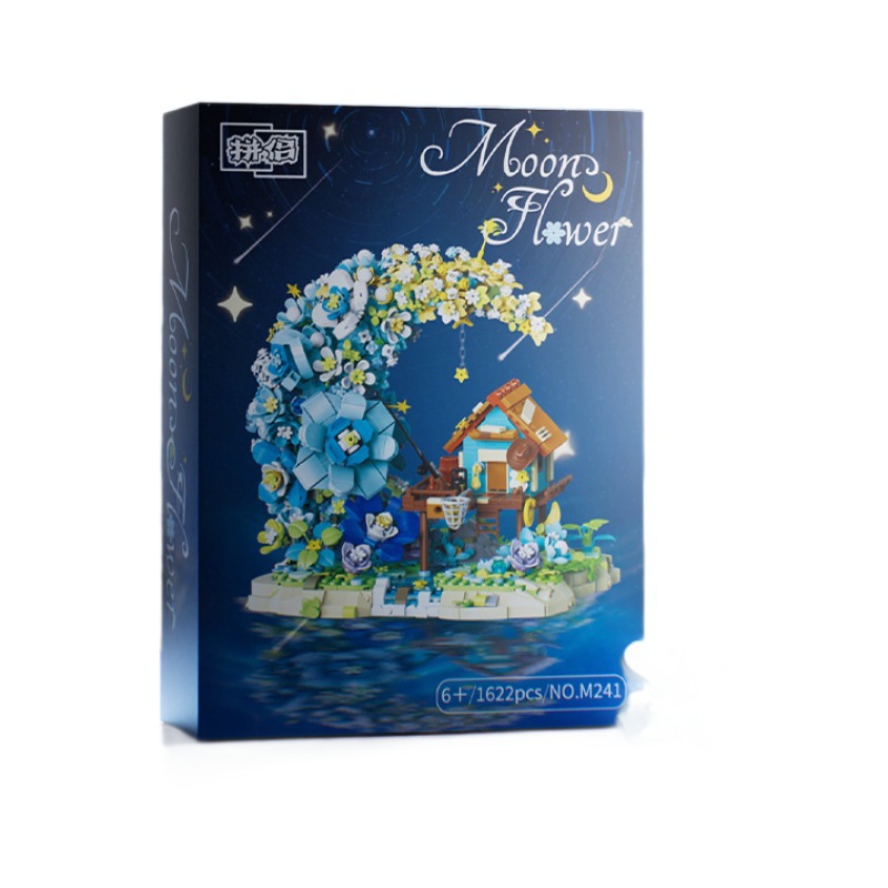 Compatible con Lego Fairy Tale Moon House Ramo de vida eterna Juguetes para niños Bloques de construcción Niñas Adornos de regalo de San Valentín