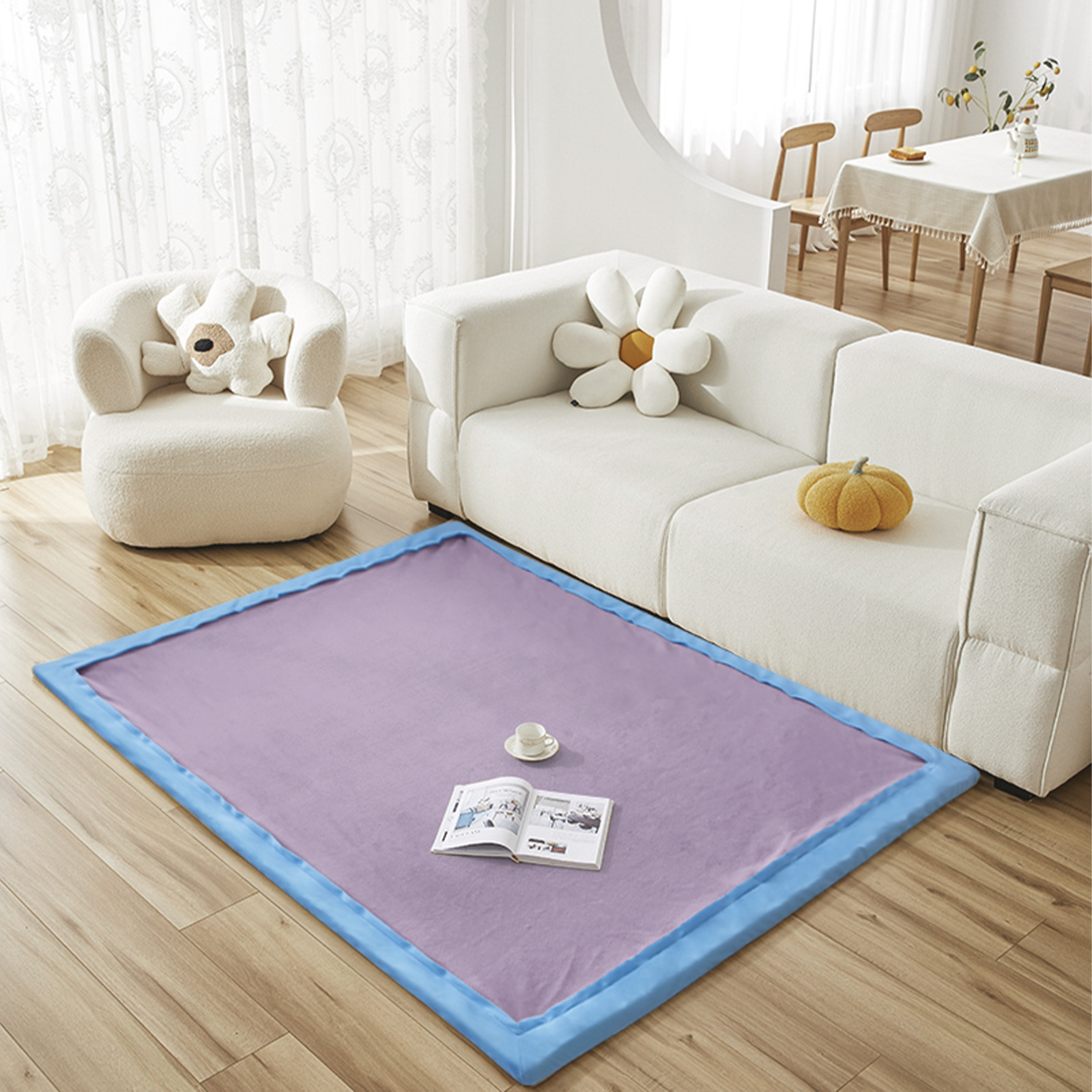 Transfronterizo personalizado con cremallera desmontable reemplazo espeso para niños anti-caída esponja trepa almohadilla de juego de arroz de cocina de arroz