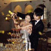 香槟塔玻璃杯婚礼酒杯塔庆功宴酒店酒杯放置庆祝宴香槟杯欧式酒塔
