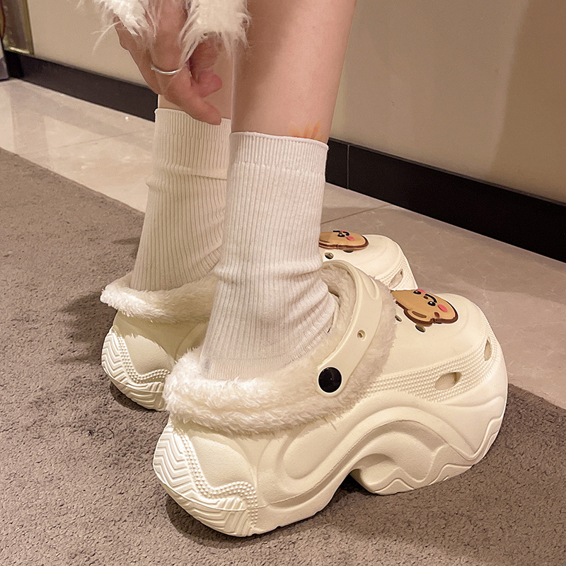 5691 cotton shoes plastic bear white