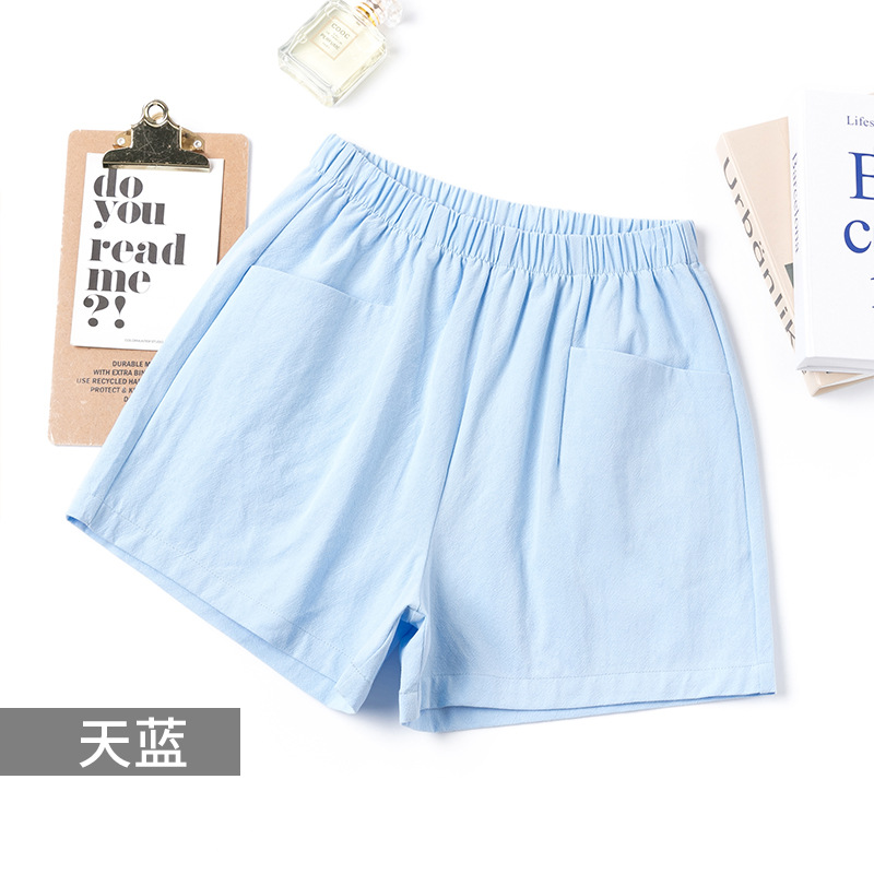 春夏新作綿麻ショートパンツレディースアウター薄手Aラインワイドレッグハイウエストスリム大きいサイズゆったりカジュアルショートパンツレディース