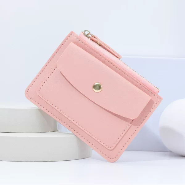 2023 Factory Supplies New Multi-Functional Card Holder Wall Zipper Coin Purse Multi-Card Slot Cross-Border Ins Leather Pu