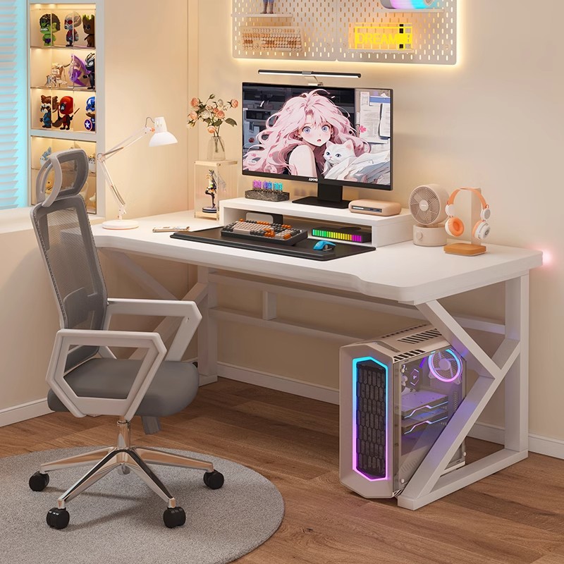 Desktop Computer Table Home White Gaming Table Bedroom Desk Simple Table Workbench Student Study Desk