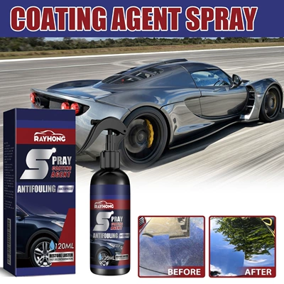 Rayhong Car Coating Spray, Maintenance Spray for Paint Surface, Decontamination, Blackening and Brightening, Car Coating Nano Coating Spray