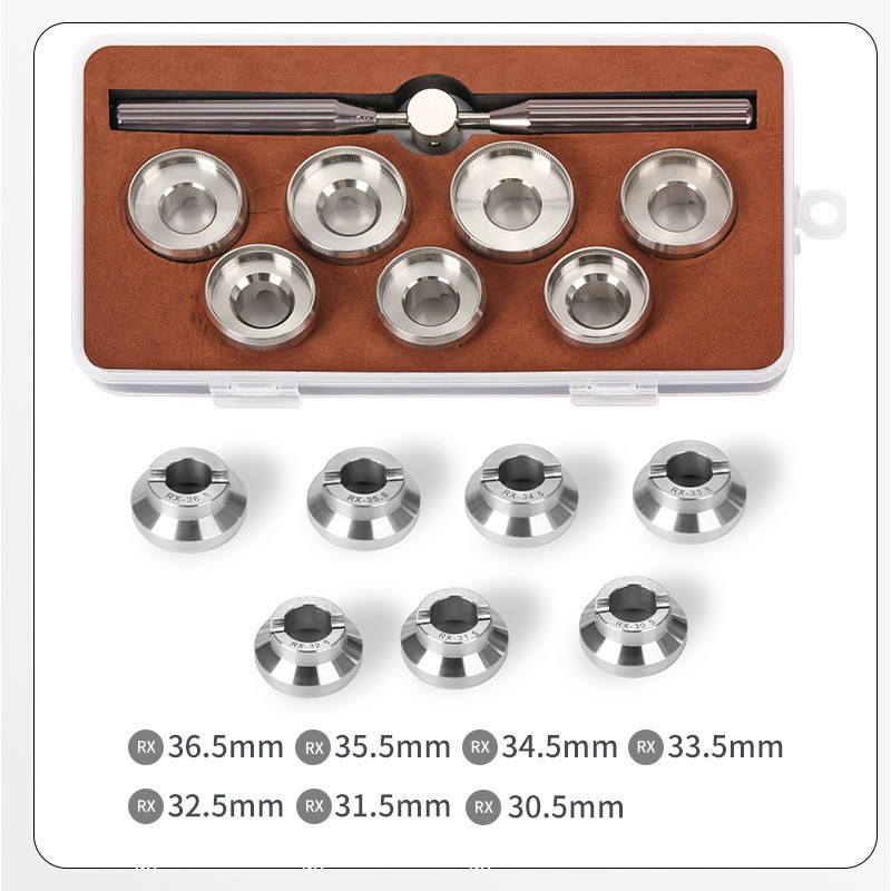 시계 수리 도구 커버 오프닝 금형 모든 강철 멀티 사양 라우 엘 커버 오프닝 시계 기어 백 커버 배터리 도구 변경