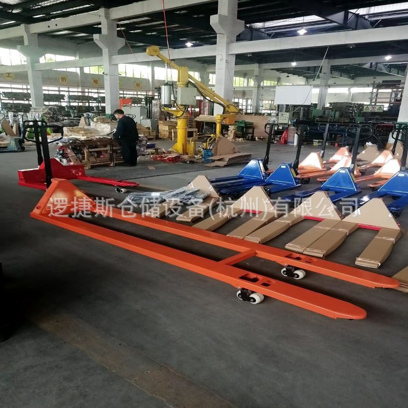 手动液压搬运车非标加长腿地牛托盘车叉车装卸平板升降地牛叉车