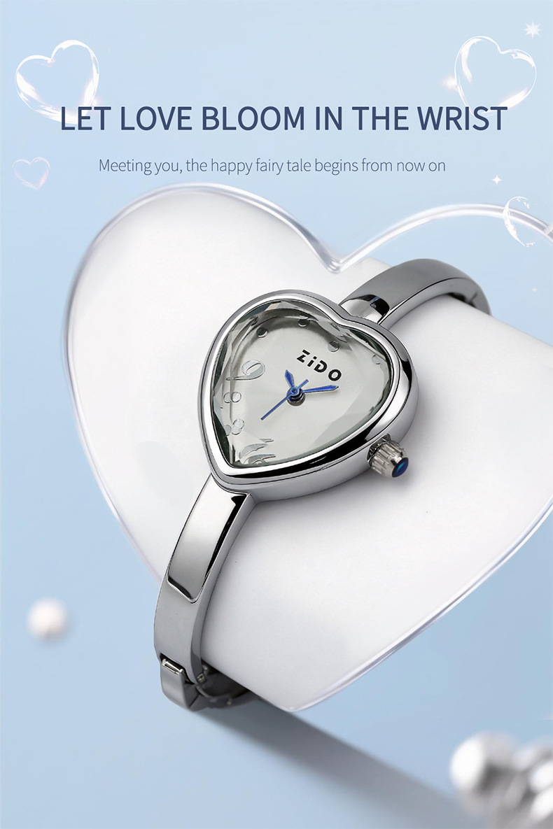 Reloj de pulsera para mujer corazón personalizado lujo cuarzo_voghion.com