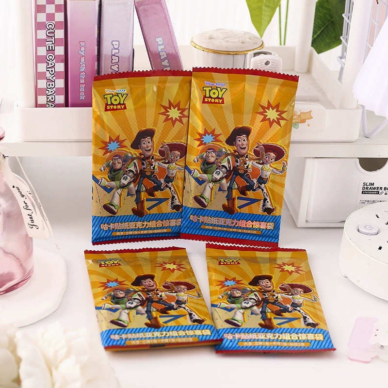 麦和 Подлинно серия Disney Toy Story наклейки щелчки acrylic анимационные наклейки сюрприз пакет