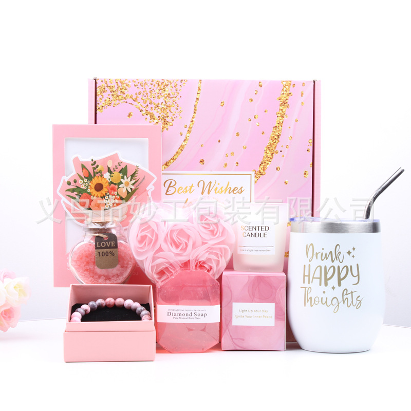 Rosa serie traje de regalo Spa cesta de regalo Set Día DE LA Madre novias caja de regalo creativo