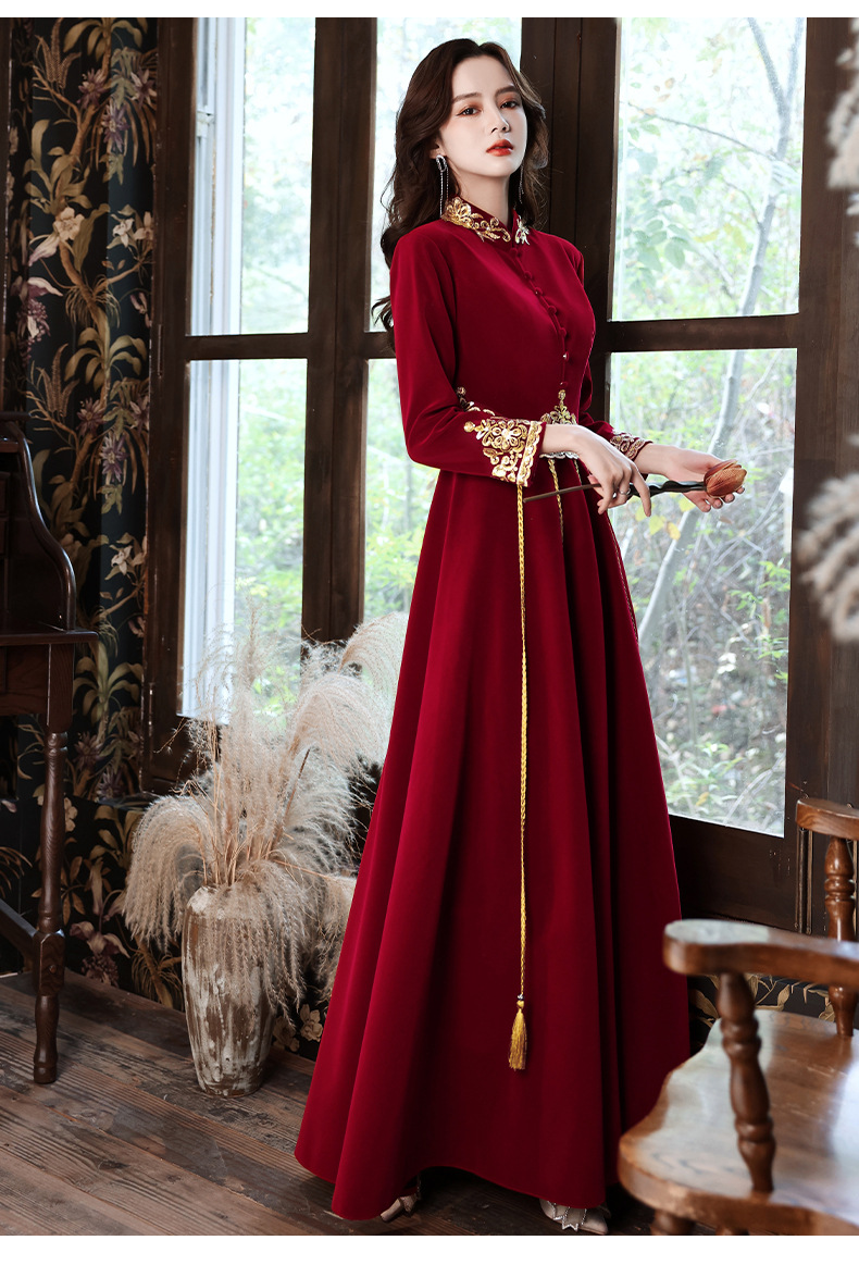 D9148 1400K VÁY ĐẦM LIỀN THÂN DỰ TIỆC NỮ SUZOPU MÙA XUÂN THU ĐÔNG DÙNG TRONG LỄ CƯỚI THỜI TRANG NỮ NGÀY CƯỚI G04 SẢN PHẨM MỚI