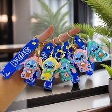 卡通史迪仔钥匙扣创意学生书包挂件可爱男女汽车钥匙链电玩城礼物