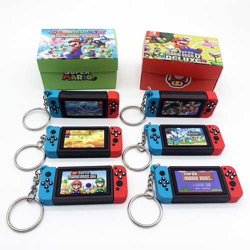 Switch Nintendo Gamepad Keychain Animal Crossing Super Mario Pendant Game Peripheral Pendant