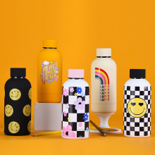 磨砂水杯电镀铜盖不锈钢盖1000ml