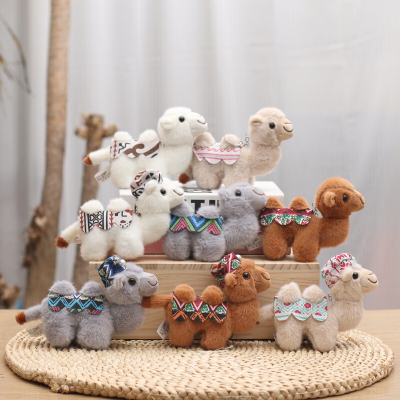 Ethnic-style desert camel pendant, cute plush toy, Dunhuang camel tourist attraction souvenir