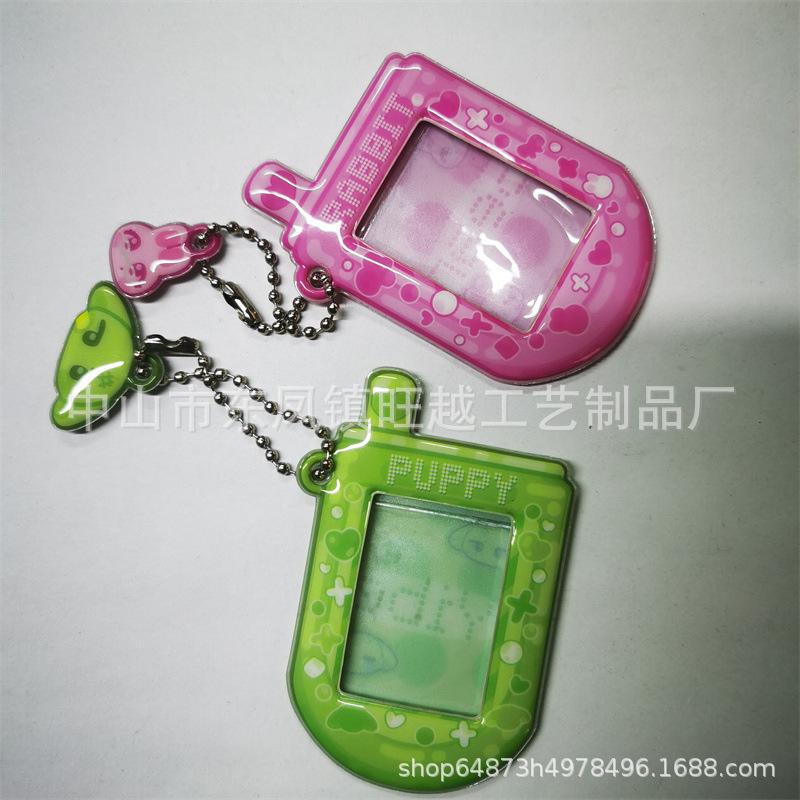 Customized Japanese and Korean Pvc Card Holder 1.0inch Id Photo Storage Pendant Card Case Student Id Card Protective Cover Student Card