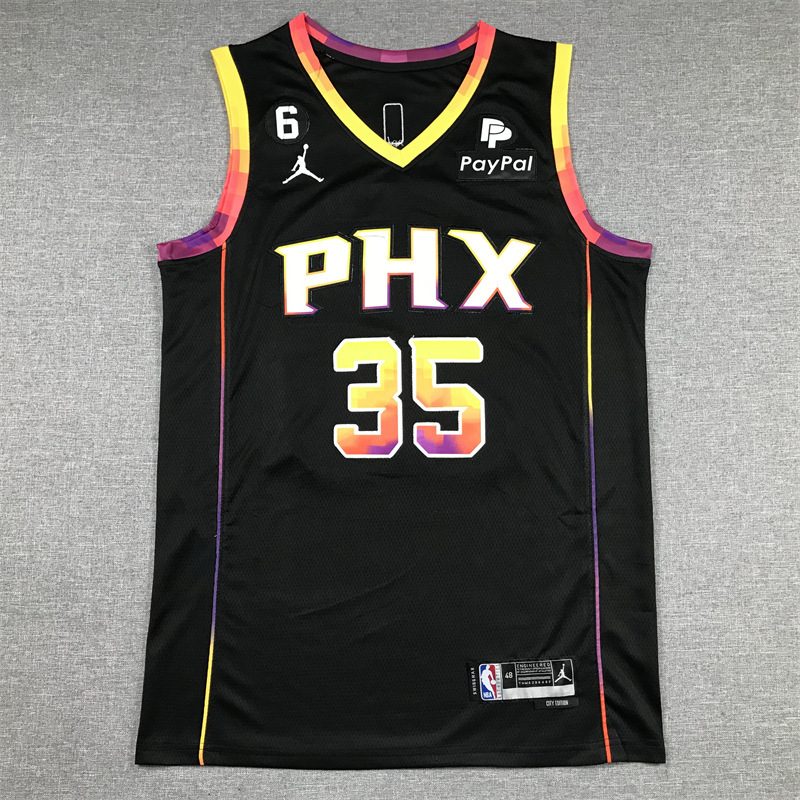25Th Season Jordan Jersey Embroidered Jordan Shorts Suns No. 35 Durant Jersey No. 1 Booker