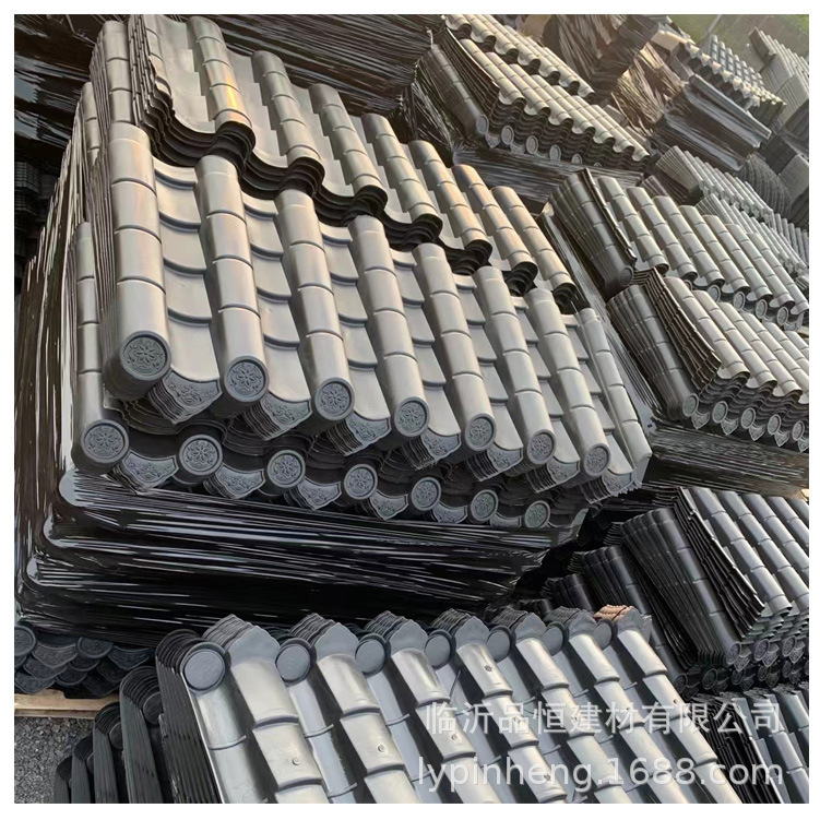 济宁机制围墙一体瓦屋檐泗水仿古门头一体瓦泉林双面墙头一体瓦厂