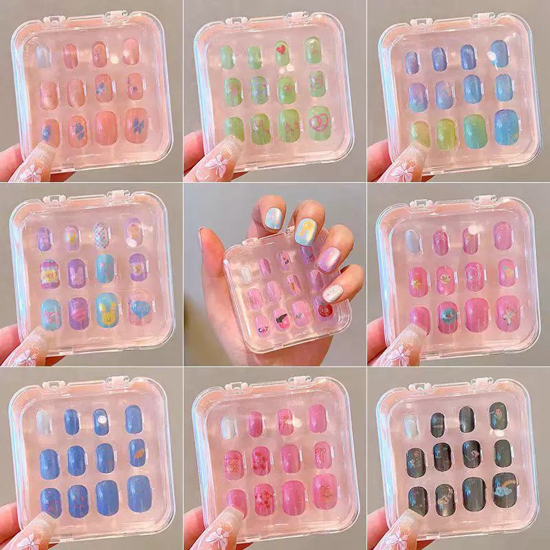 儿童可爱卡通指甲贴公主宝宝防水美甲贴花小孩玩具彩色美甲贴纸