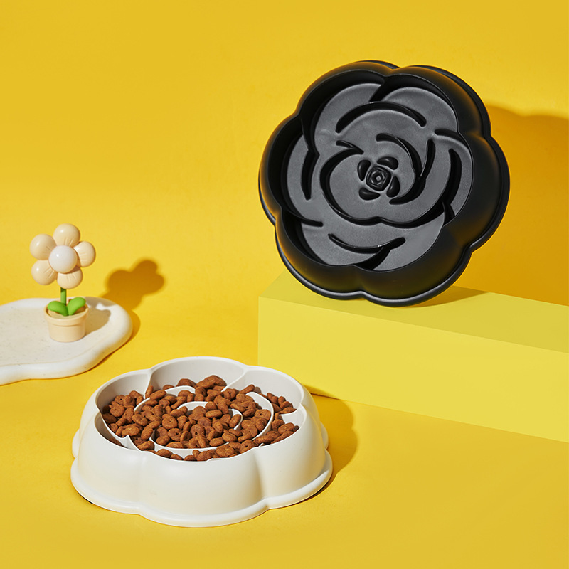 Tazón de comida lenta para perros Tazón de comida lenta para mascotas antideslizante contra derrumbe Tazón de comida para perros Tazón de comida para gatos Nuevo Tazón de comida lenta para mascotas