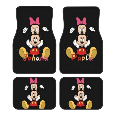 Avtomobil döşəmə paspasları — Mat Wear-resistant in stock - cartoon-car-floor-mats-19-3344cm-two-piece-set