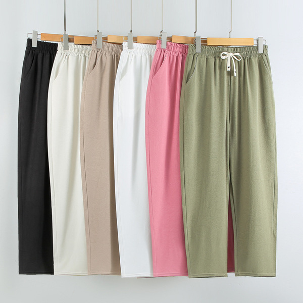Summer silk trousers