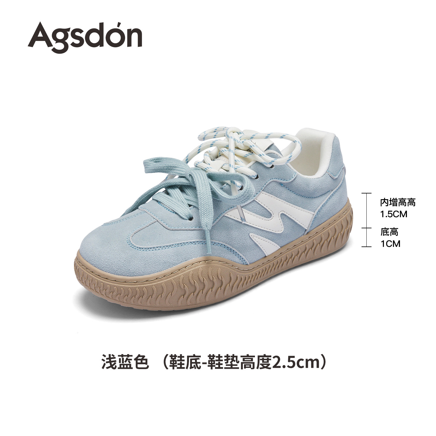 Augu Shi Deng retro zapatos de entrenamiento de mujeres 2026 verano nuevo Gump zapatos deportivos marrón suave zapatos casuales