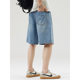 Minger | 2025 Summer New Lyocell Tiens Pants Men's Fashion Joker Loose Straight Denim Shorts