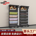 促销产品陈列架红啤酒饮料展示架母婴店玩具店专柜商超带灯展示柜