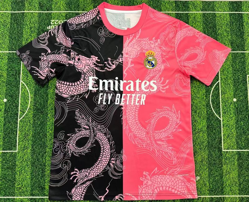 特别版足球服皇马巴西2526跨境短袖t恤休闲运动球衣球迷西甲球队|undefined
