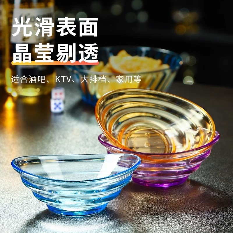 Bar snack plate snack plate acrylic snack plate plastic fruit plate commercial square plate dried fruit plate 3