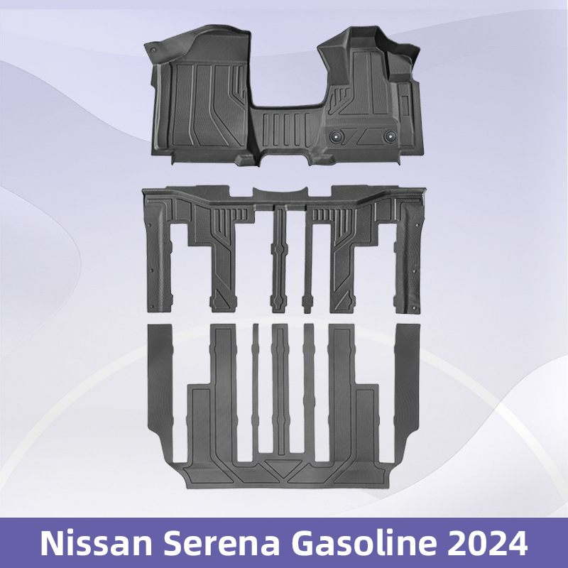 Aplicable a Nissan Serena Fuel2024 Right Wheel 3D All-Weather TPE Foot Coasters Coasters Tailgate Coasters