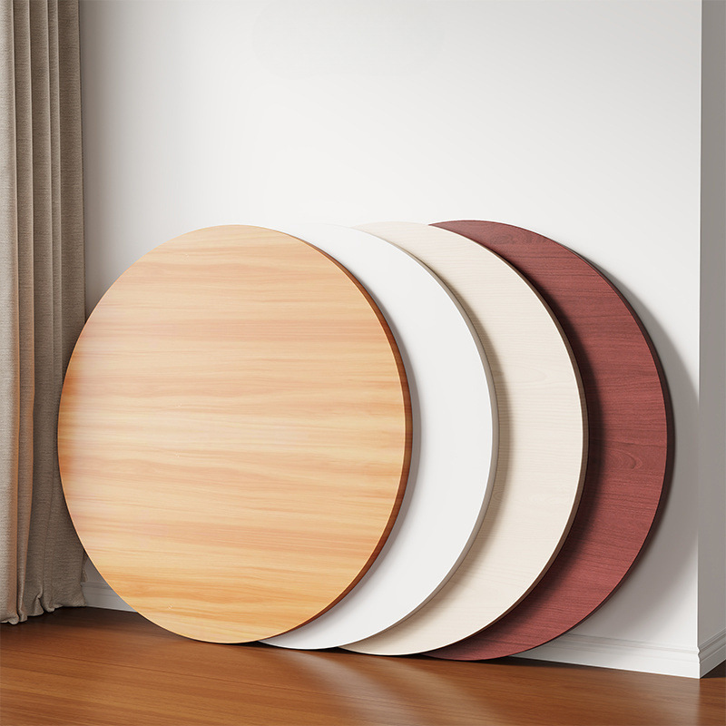 Round Table Panel Dining Table Panel Small Table Panel Round Countertop Home Dining Table Panel Separate Desktop Wooden Cover