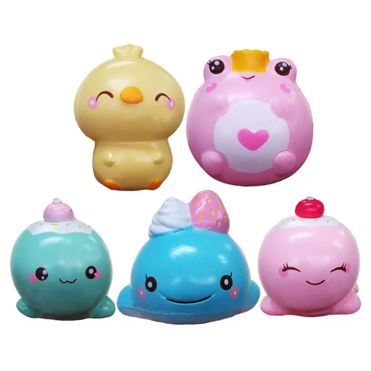 工厂定制PU聚氨酯发泡迷你青蛙动物慢回弹公仔减压玩具捏捏乐挂件